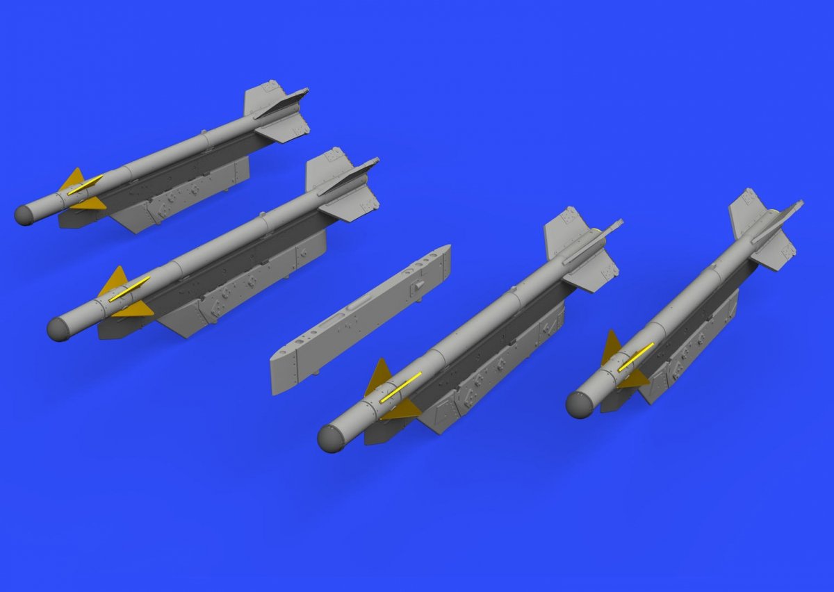 Eduard 672186 R-3S missiles w/ pylons for MiG-21 EDUARD 1/72