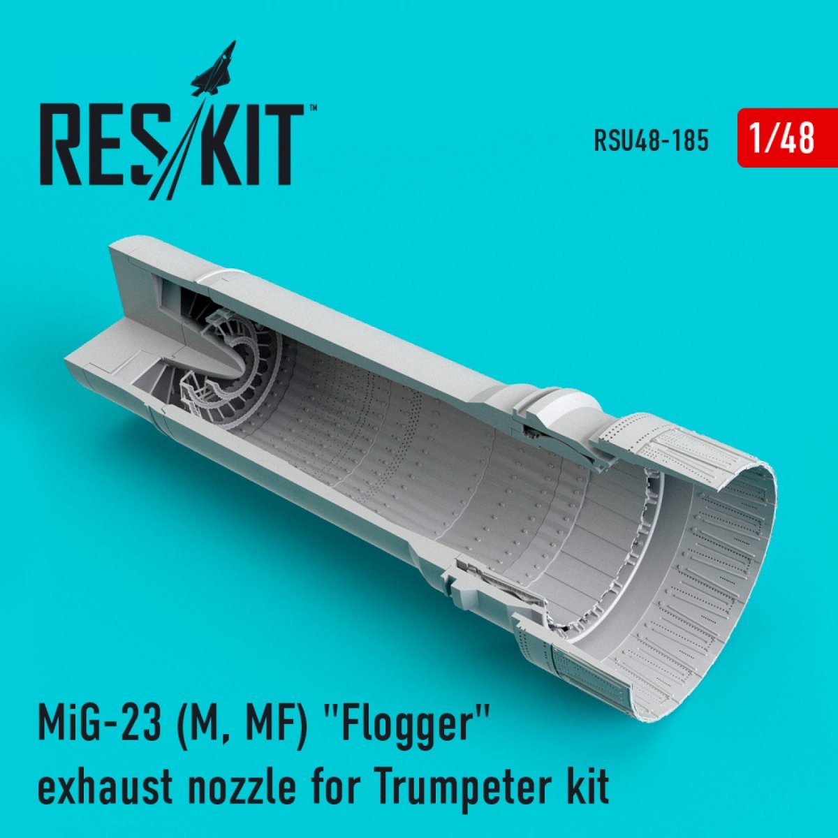 RESKIT RSU48-0185 MIG-23 (M, MF) &amp;quot;FLOGGER&amp;quot; EXHAUST NOZZLE FOR TRUMPETER KIT 1/48 – image 2
