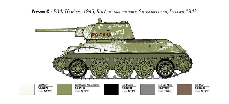 Italeri 6570 T-34/76 mod. 1943 1/35 – zdjęcie 7