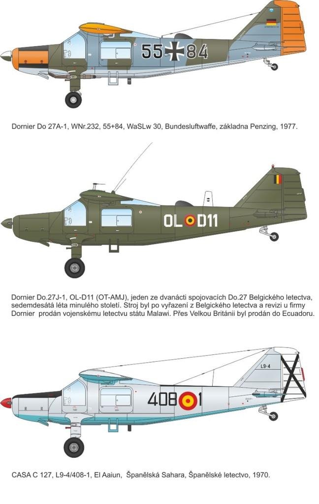 Special Hobby 72327 Dornier Do 27 German, Spanish and Belgian Service 1/72 – zdjęcie 2