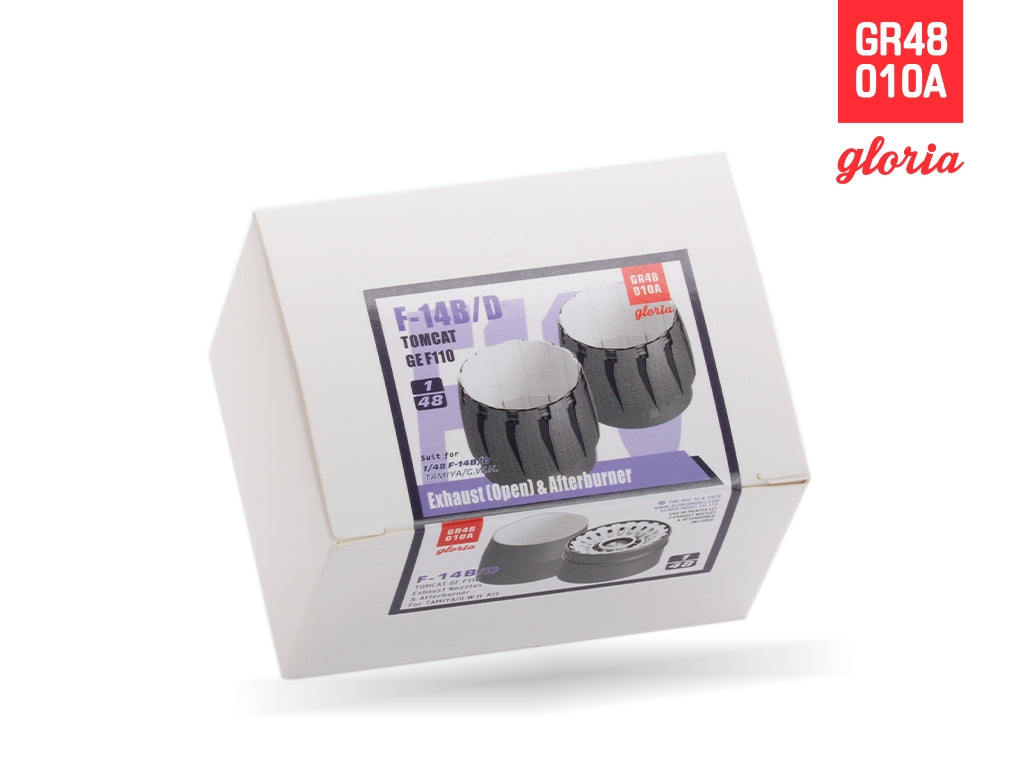 Gloria GR48010A F-14B/D F110-GE-400 Exhaust Nozzle &amp;amp; Afterburner OPEN TAMIYA/G.W.H. 1/48 – zdjęcie 3