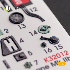 KELIK K32012 HAWKER HURRICANE MK.IIB - INTERIOR 3D DECAL FOR REVELL KIT 1/32 – zdjęcie 6