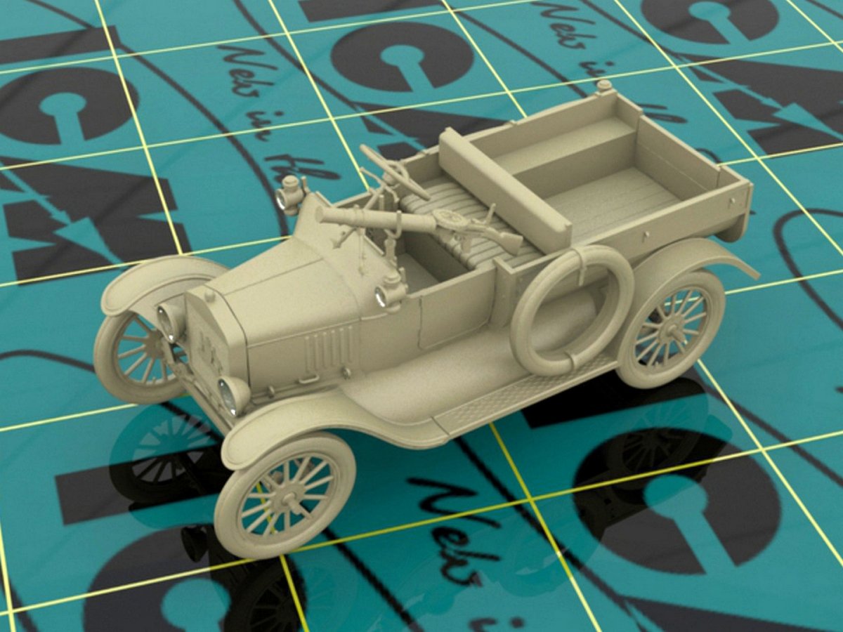 ICM 35607 WWI ANZAC Car Model T 1917 LCP with Vickers MG 1/35 – image 2