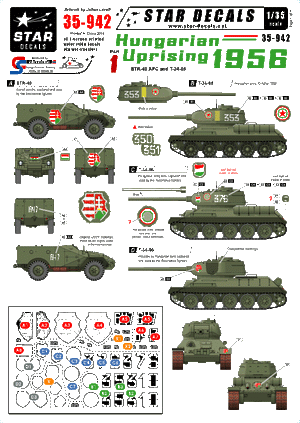Star Decals 35-942 Hungarian Uprising 1956 1 1/35