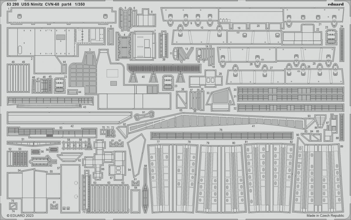 Eduard BIG5370 USS Nimitz CVN-68 PART II TRUMPETER 1/350 – zdjęcie 2