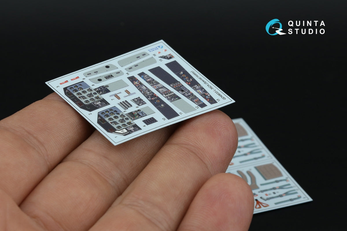 Quinta Studio QD48633 L-39ZA 3D-Printed &amp; coloured Interior on decal paper (Special Hobby) 1/48