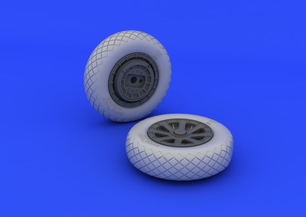 Eduard 632052 F4U-1 wheels diamond pattern 1/32 Tamiya – zdjęcie 2
