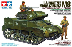 Tamiya 35312 U.S. Howitzer Motor Carriage M8 Awaiting Orders Set (w/3 Figures) 1/35 – zdjęcie 2