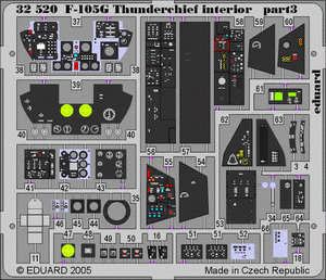 Eduard 32520 F-105G interior 1/32 TRUMPETER – zdjęcie 3