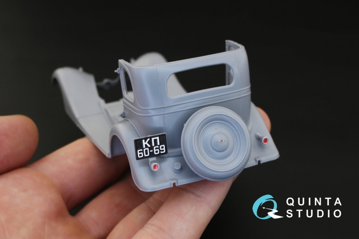 Quinta Studio QD35006 GAZ-M1 3D-Printed &amp;amp; colored Interior on decal paper (for Zvezda kits) 1/35 – image 5