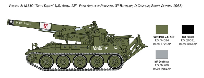 Italeri 6574 M110 Self Propelled Howitzer 1/35 – image 3