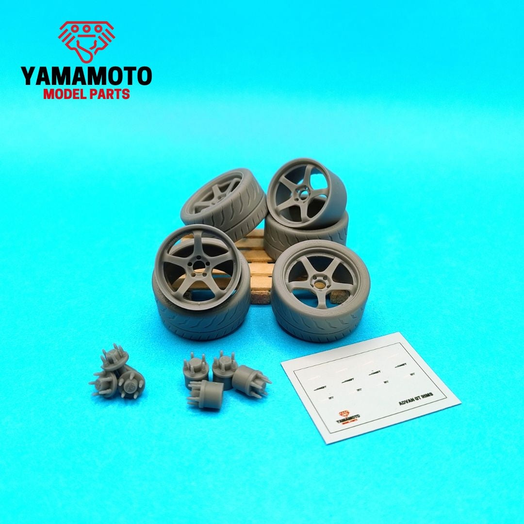 Yamamoto YMPRIM21 Advan Racing GT 4 18&amp;quot; + Tyres 1/24 – zdjęcie 2