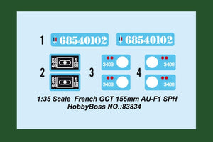 Hobby Boss 83834 French GCT 155mm AU-F1 SPH 1/35 – zdjęcie 4