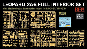 Rye Field Model 5093 LEOPARD 2A6 FULL INTERIOR SET 1/35 – zdjęcie 4