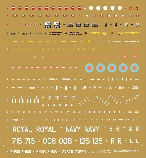 HobbyDecal AL48011V1 Sea Harrier FA.2 1/48 – zdjęcie 4