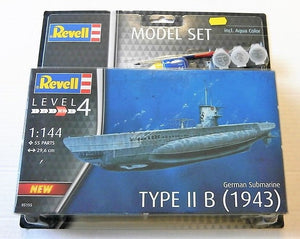 Revell 65155 German Submarine Type II B (1943) Model Set 1/144