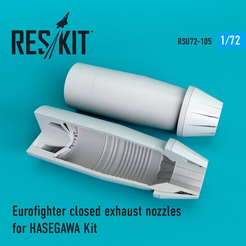RESKIT RSU72-0105 Tuyères d'échappement fermées pour Eurofighter (Hasegawa 1/72)