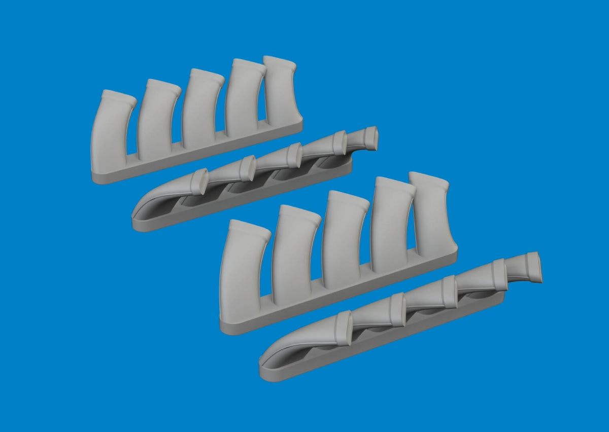 Eduard 6481073 Mosquito exhaust stacks PRINT TAMIYA 1/48