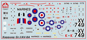 Ark Models 72027 Hawker Siddeley Harrier GR.1 British V/STOL attack aircraft 1/72 – zdjęcie 2