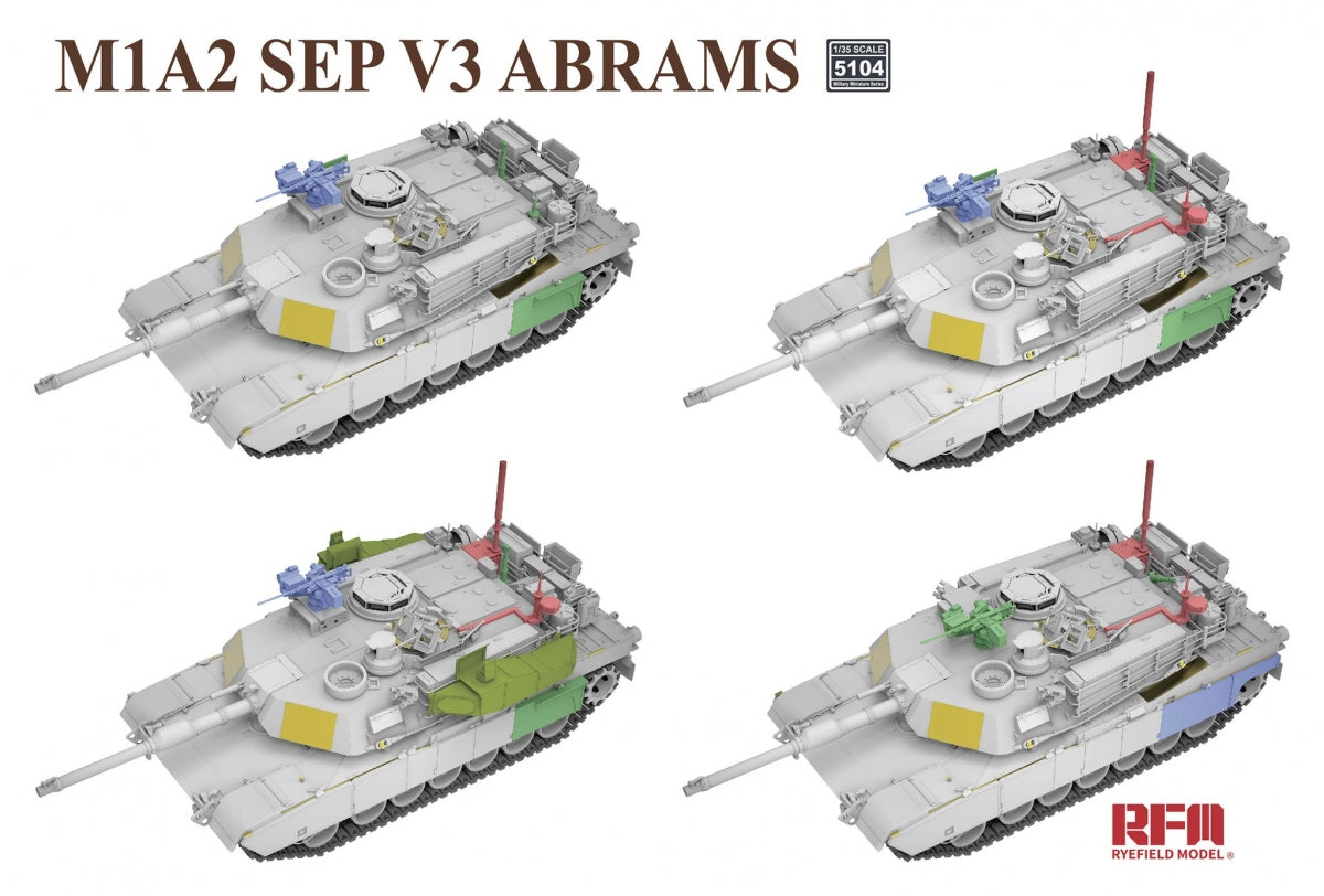 Rye Field Model 5104 M1A2 SEP V3 Abrams 1/35 – image 4