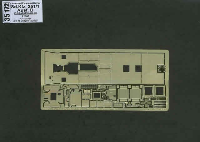Aber 35172 Sd.Kfz. 251/1 Ausf.D. cz.6 podloga (DRA) 1/35