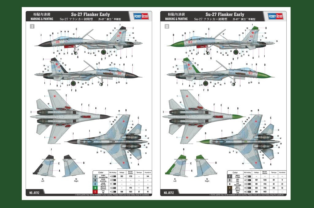 Hobby Boss 81712 Su-27 Flanker Early 1/48 – zdjęcie 2
