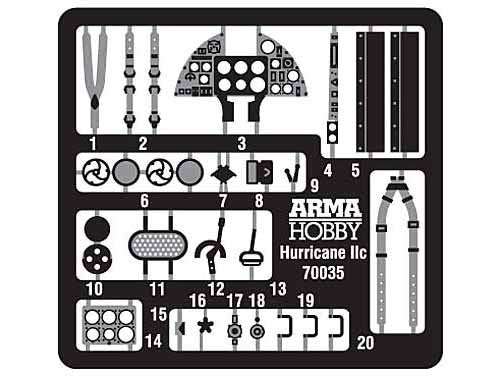Arma Hobby 70042 Hurricane Mk II b/c Expert Set 1/72 – zdjęcie 15