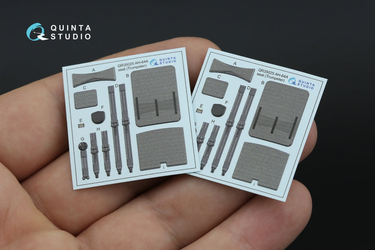 Quinta Studio QD35132 AH-64A 3D-Printed coloured Interior on decal paper (Trumpeter) 1/35 – zdjęcie 4