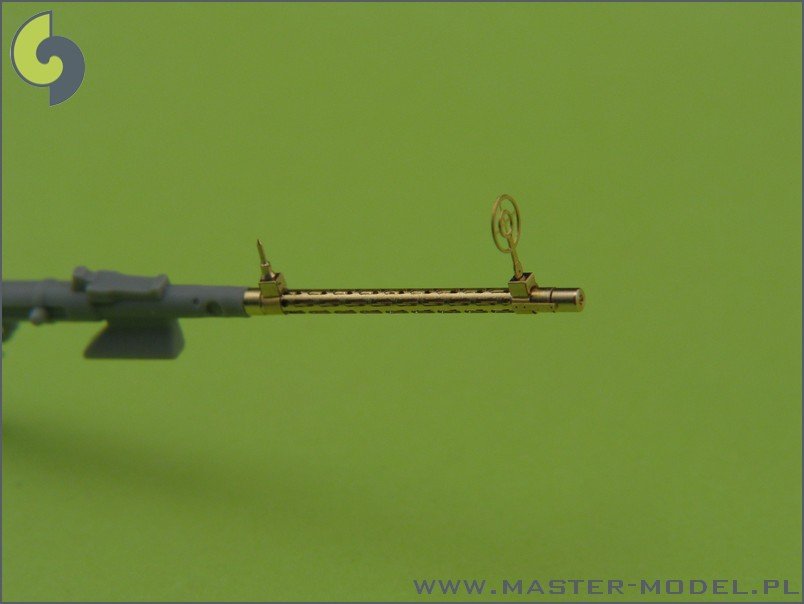 Master AM-32-013 German aircraft machine gun MG 15 - turned barrels and etched sights (2pcs) 1/32 – zdjęcie 4