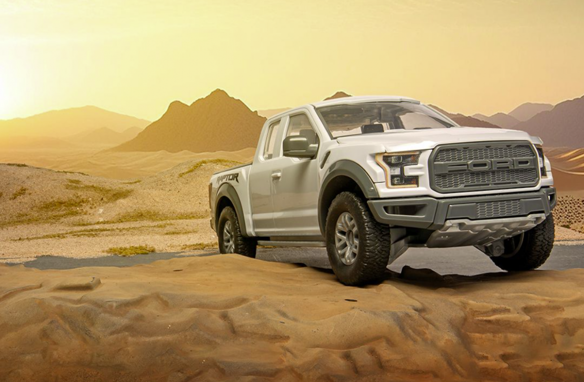 Airfix 6053 QUICKBUILD Ford F-150 Raptor - Grey – zdjęcie 10