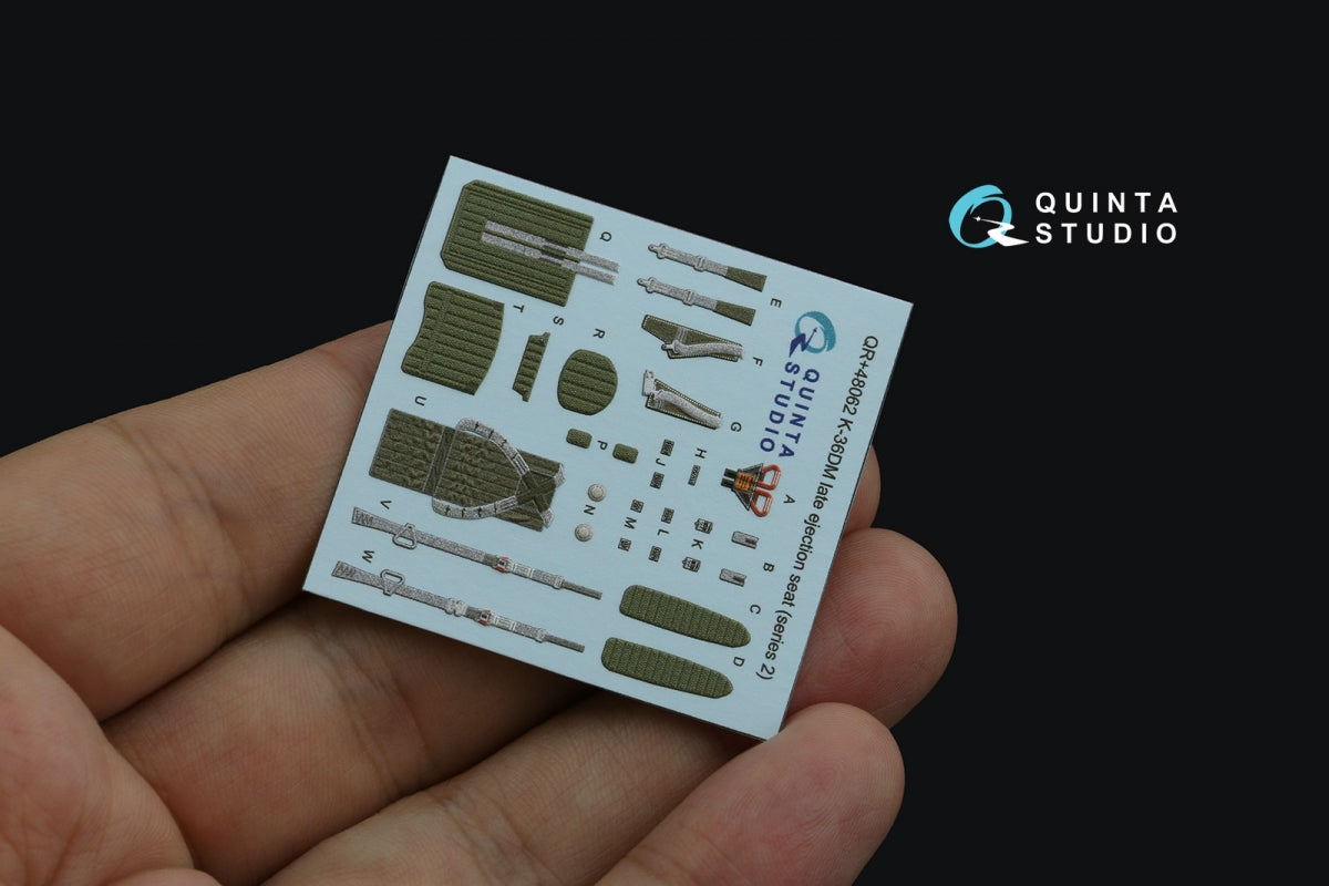 Quinta Studio QR+48062 K-36DM Series2 (late) ejection seat (for MiG-29, MiG-31, Su-27, Su-33, Su-34 aircraft since 2008) (All kits) 1/48 – zdjęcie 4