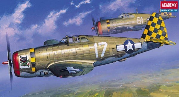 Academy 12492 P-47D Thunderbolt Razor-Back 1/72 (2175)
