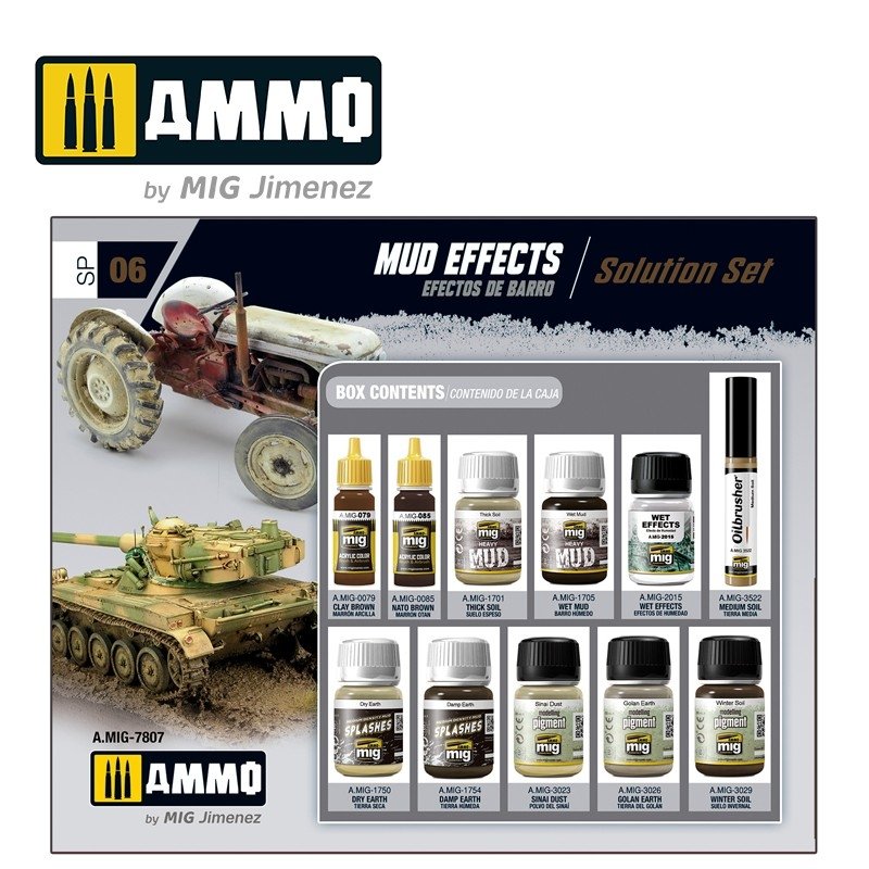 AMMO of Mig Jimenez 7807 MUD EFFECTS. SOLUTION SET – zdjęcie 2