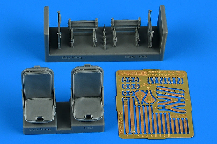 Aires 4914 Sea King HAR Mk.3/5/AEW Mk.2A pilot & co-pilot seats 1/48 Hasegawa