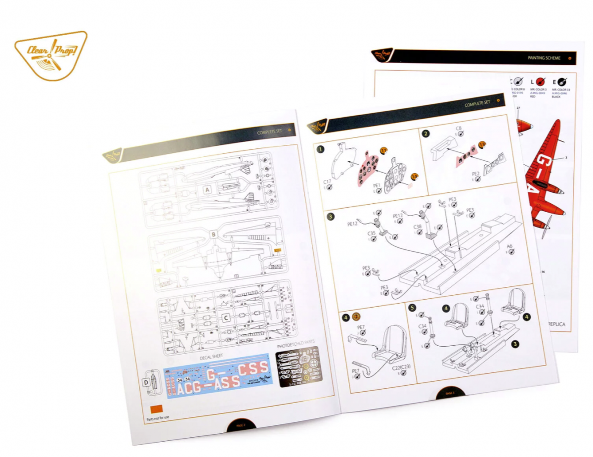 Clear Prop! CP72019 DH.88 COMET ADVANCED KIT 1/72 – zdjęcie 14