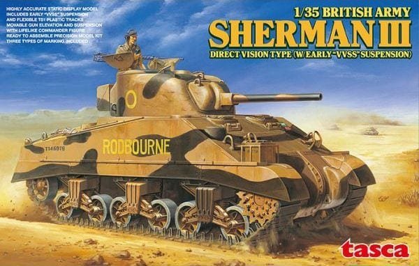 Asuka 35-017 British Army Sherman III Direct Vision Type 1/35