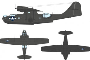 Eduard EX1183 Consolidated PBY-5A Catalina - US National Insignia Masks Set / Stars &amp; Bars Eduard and Revell Kits 1/48