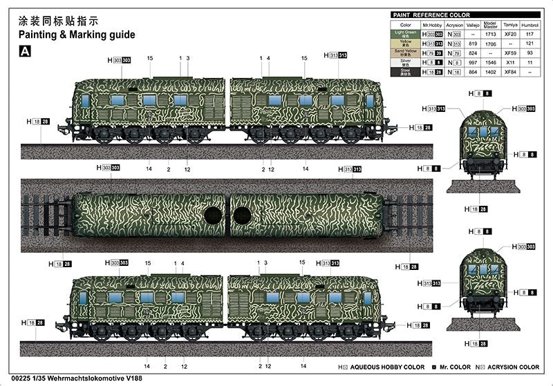 Trumpeter 00225 Wehrmachtslokomotive V188 1/35 – immagine 5