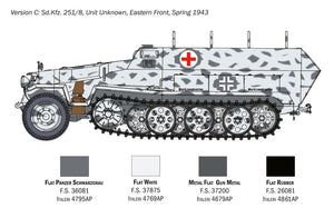 Italeri 7077 Sd.Kfz. 251/8 AMBULANCE 1/72 – immagine 5