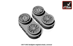 Armory Models AW48312 F-104G Starfighter wheels (w/ optional nose wheels) 1/48 – image 3