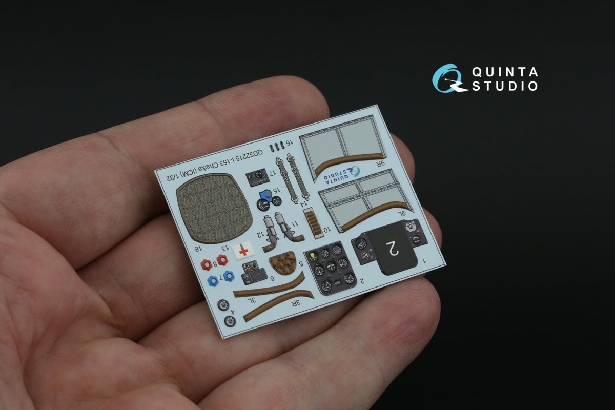 Quinta Studio QD32215 I-153 3D-Printed coloured Interior on decal paper (ICM) 1/32 – Bild 6