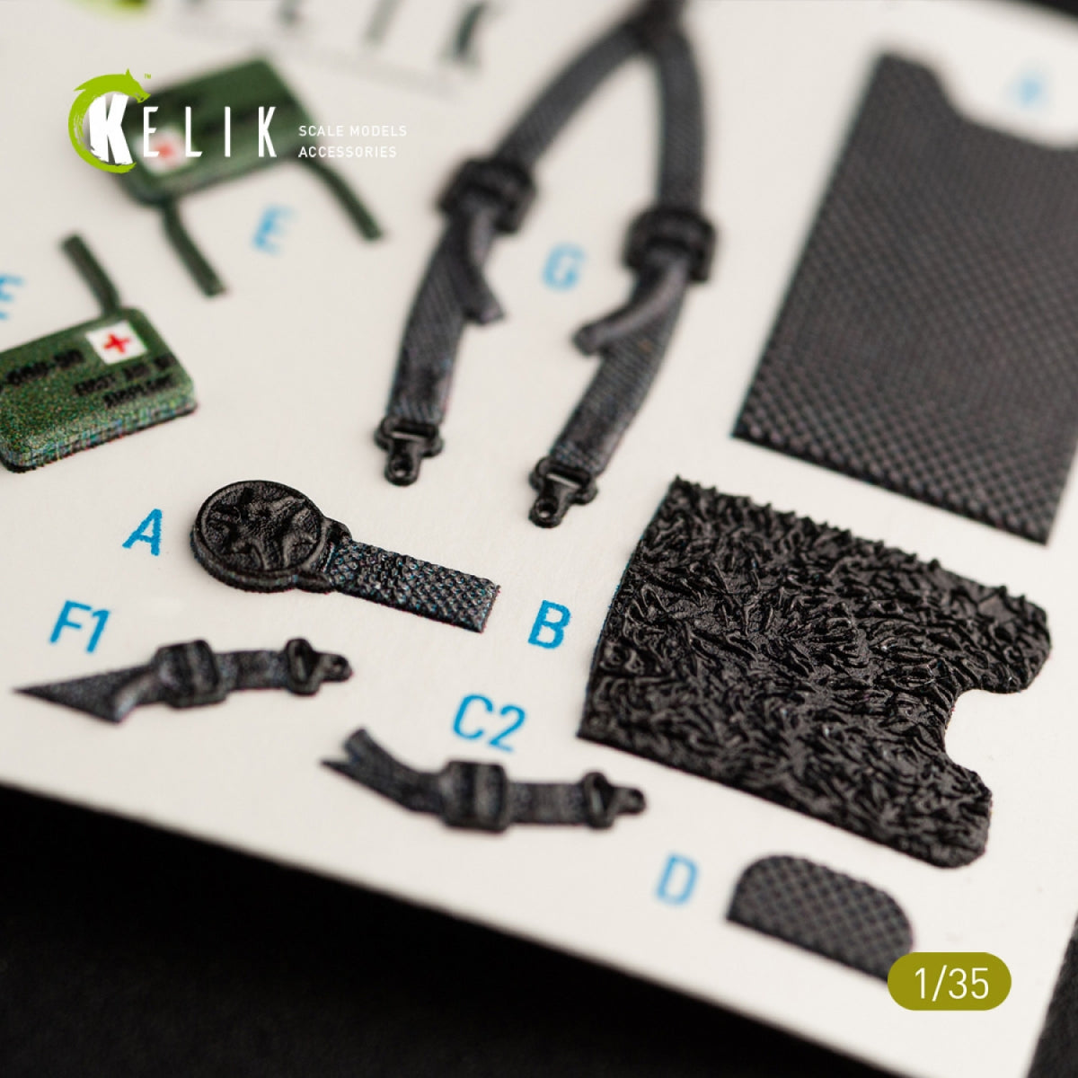 KELIK K35016 HH-60H RESCUE HAWK INTERIOR 3D DECALS FOR KITTY HAWK KIT 1/35 – immagine 9