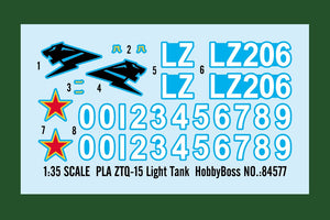 Hobby Boss 84577 PLA ZTQ-15 Light Tank 1/35 – image 4