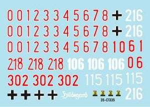 Star Decals 35-C1335 Tiger I. sPzAbt 502 # 3. Early/Mid production Tigers 1944-45. 1/35 – image 2