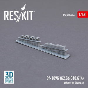 RESKIT RSU48-0264 BF-109G (G2,G6,G10,G14) EXHAUST FOR EDUARD KIT (3D PRINTED) 1/48 – image 2