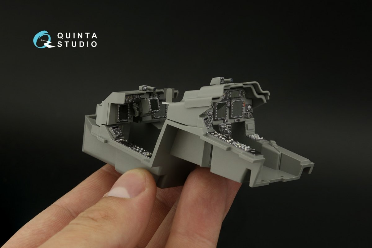 Quinta Studio QDS-35099 AH-64E 3D-Printed &amp;amp; coloured Interior on decal paper (Takom) (Small version) 1/35 – zdjęcie 4