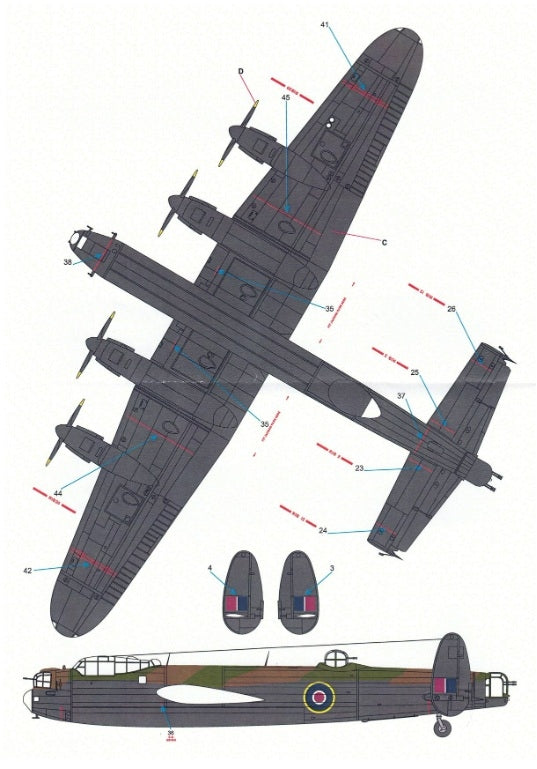 Techmod 72166 Avro Lancaster B Mk. I 1/72 – zdjęcie 6