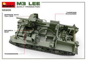 Miniart 35206 M3 Lee early prod. w/interior 1/35 – immagine 5