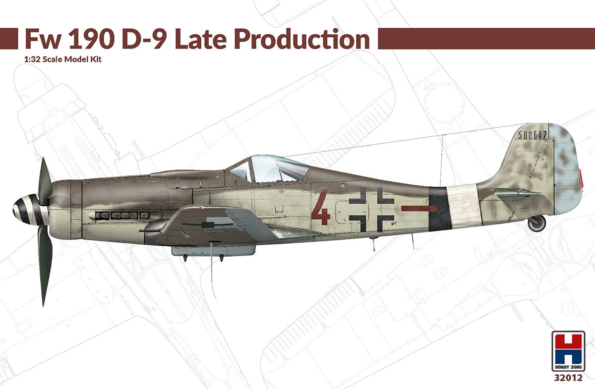 Hobby 2000 32012 Fw 190 D-9 Late Production (HASEGAWA + CARTOGRAF + MASKI) 1/32