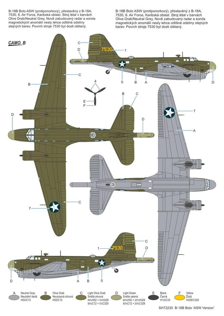 Special Hobby 72230 B-18B Bolo &amp;#39;ASW Version&amp;#39; 1/72 – zdjęcie 4